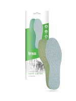 BRAUS Стельки SOFT LATEX  Мягкие стельки из латекса с хлопковой тканью БЕЗРАЗМЕРНЫЕ