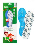 BRAUS Стельки детские ACTIFRESH KIDS(хлопковая такань+латекс) БЕЗРАЗМЕРНЫЕ р.19-35