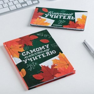 Подарочный набор, ежедневник А5, 80 л., планер 50 л., «Самому классному учителю»