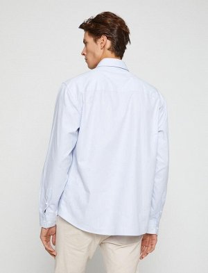 Базовая рубашка с классическим воротником и карманом