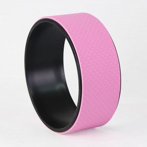 Колесо для йоги, цвет черный/розовый
