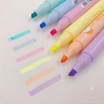 Текстовыделители двухсторонние набор 6шт