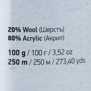Пряжа "Ambiance" 80% акрил, 20% шерсть 250м/100г (160)