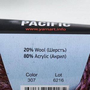Пряжа "Pacific" 80 акрил, 20% шерсть 200м/50г (307)
