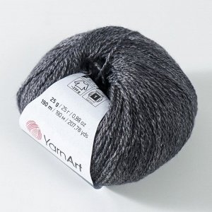 Пряжа "Silky Wool" 35% силк район, 65% мерино. вул 190м/25г (335 т.сёрый)