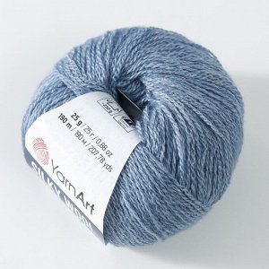 Пряжа "Silky Wool" 35% силк район, 65% мерино. вул 190м/25г (331 джинсовый)