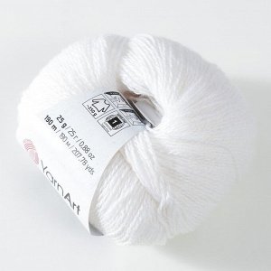 YarnArt Пряжа &quot;Silky Wool&quot; 35% силк район, 65% мерино. вул 190м/25г (347 белый)