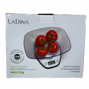 Весы Кухонные электронные с Чашей LaDina до 5 кг