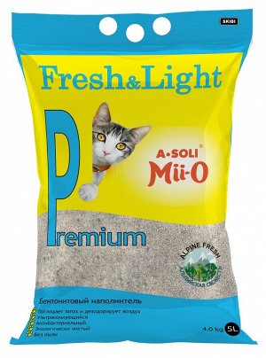 А-Соли FRESH&LIGHT Premium, Альпийская свежесть, комкующийся, 5л./4кг