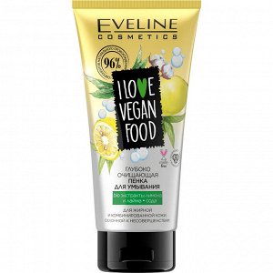 Eveline Гель для умывания глубоко Очищающий I Love Vegan Food, 175мл