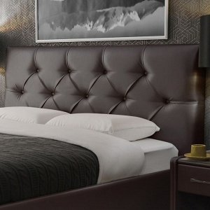Кровать «Монблан« с ПМ, 1400х2000, ортопедическое основание, цвет коричневый