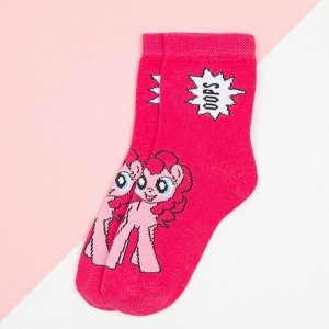 Носки для девочки «Пинки Пай», My Little Pony, 14-16 см, цвет розовый