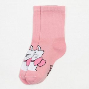 Носки для девочки «Мари", Коты Аристократы, DISNEY, 14-16 см, цвет розовый