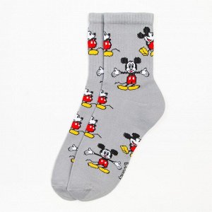 Носки для мальчика «Микки Маус», Disney, 20-22 см, цвет серый