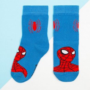 Носки для мальчика «Человек-Паук», MARVEL, 14-16 см, цвет синий