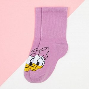 Носки для девочки «Дейзи», DISNEY, 16-18 см, цвет фиолетовый