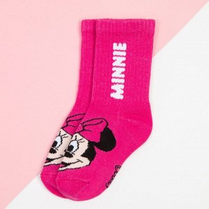 Носки для девочки "Minnie", DISNEY, 12-14 см, цвет розовый