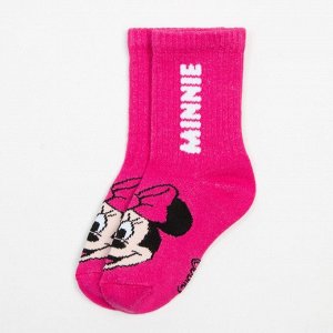 Носки для девочки "Minnie", DISNEY, 14-16 см, цвет розовый