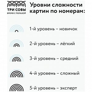 Картина по номерам на холсте 40*50см ТРИ СОВЫ &quot;&quot;Абстрактный кот&quot;&quot;, 40*50, с акриловыми красками и кистями