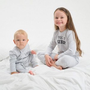 Пижама детская (джемпер, брюки) KAFTAN Sister, серый