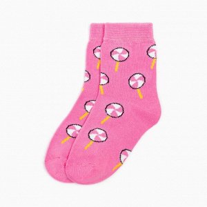 Носки для девочки KAFTAN «Леденцы», размер 14-16 см, цвет розовый