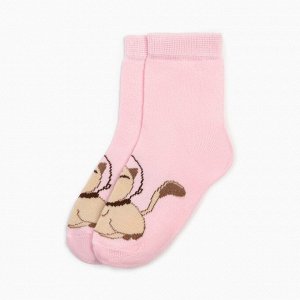Носки для девочки KAFTAN «Котик», размер 14-16 см, цвет розовый
