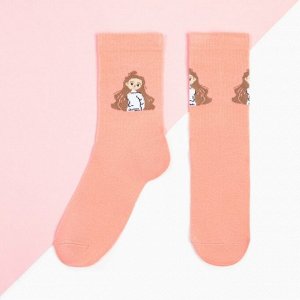 Носки для девочки KAFTAN "Girl", 23-25 см, цвет розовый