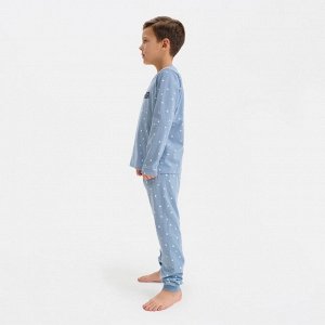 Пижама детская для мальчика KAFTAN Brother, 32 (110-116), серо-голубой