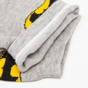 Носки «Batman», цвет чёрный/серый, размер 27