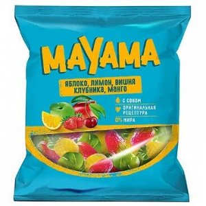 Мармелад «Маяма», мармелад жевательный со вкусами клубники, яблока, вишни, манго, лимона, 70 г