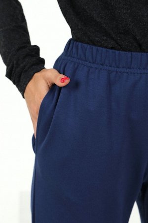 Теплые женские брюки из футера двухнитки с начесом