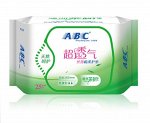 Ежедневные Гигиенические прокладки ABC шелковые тонкие ультрадышащие хлопковые мягкие прокладки 163 мм с эссенцией чайного дерева