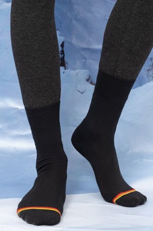 Мужские носки с махровой стопой из термопряжи