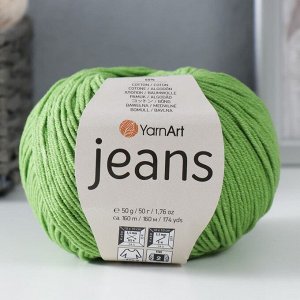 Пряжа "Jeans" 55% хлопок, 45% акрил 160м/50гр (69 трава)