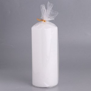 Свеча-цилиндр, 6х14 см, 350 г, 19 ч, белая