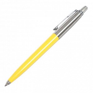 Ручка шариковая Parker Jotter Color М, корпус пластиковый, жёлтый, синие чернила, блистер