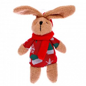 Мягкая игрушка «Кролик в шарфе», цвета МИКС