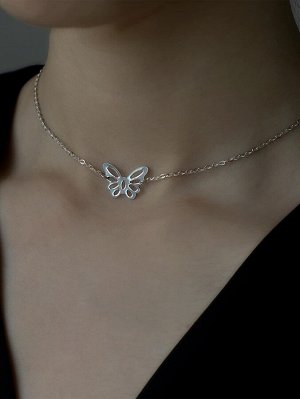 Цепное ожерелье с бабочкой