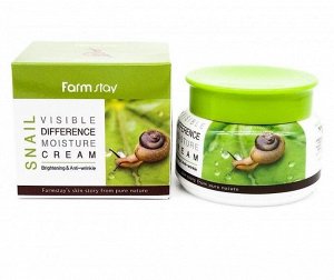 Farm Stay Snail Visible Difference Moisture Cream Увлажняющий крем для лица со слизью улитки, 100 гр