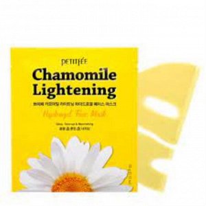 Petitfee Успокаивающая гидрогелевая маска для лица с ромашкой Chamomile Lightening Hydrogel Face Mask, 32 гр