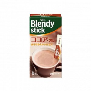 Какао растворимый с молоком "Blendy" в стиках, 6шт по 10.3гр
