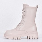 Полусапоги женские Disina Beige с мехом арт c-118-2k