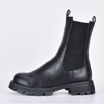 Полусапоги женские Mimiduo Black с мехом арт z-100