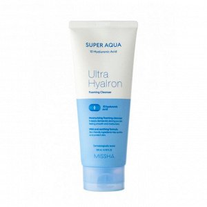 Увлажняющая пенка с гиалуроновой кислотой MISSHA Super Aqua Ultra Hyaluron Cleansing Foam