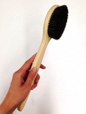 OH:E Bath Mate Natural Wood - длинная деревянная щетка для бани