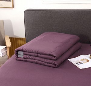 Комплект постельного белья Однотонный Сатин с Одеялом (простынь на резинке) FBR006
