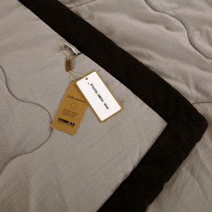 Комплект постельного белья Однотонный Сатин с Одеялом (простынь на резинке) FBR011