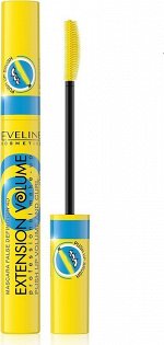 EVELINE Тушь для ресниц EXTENSION VOLUME PROF - ПОТРЯСАЮЩИЙ ЭФФЕКТ PUSH-UP! x 10, 10мл