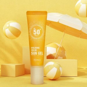 Deoproce Гель солнцезащитный охлаждающий с гиалуроновой кислотой Sun Gel Hyaluronic Cooling SPF50+ Pa+++, 50 гр