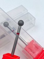 Фреза алмазная шар (красная)  d=0.50мм для маникюра